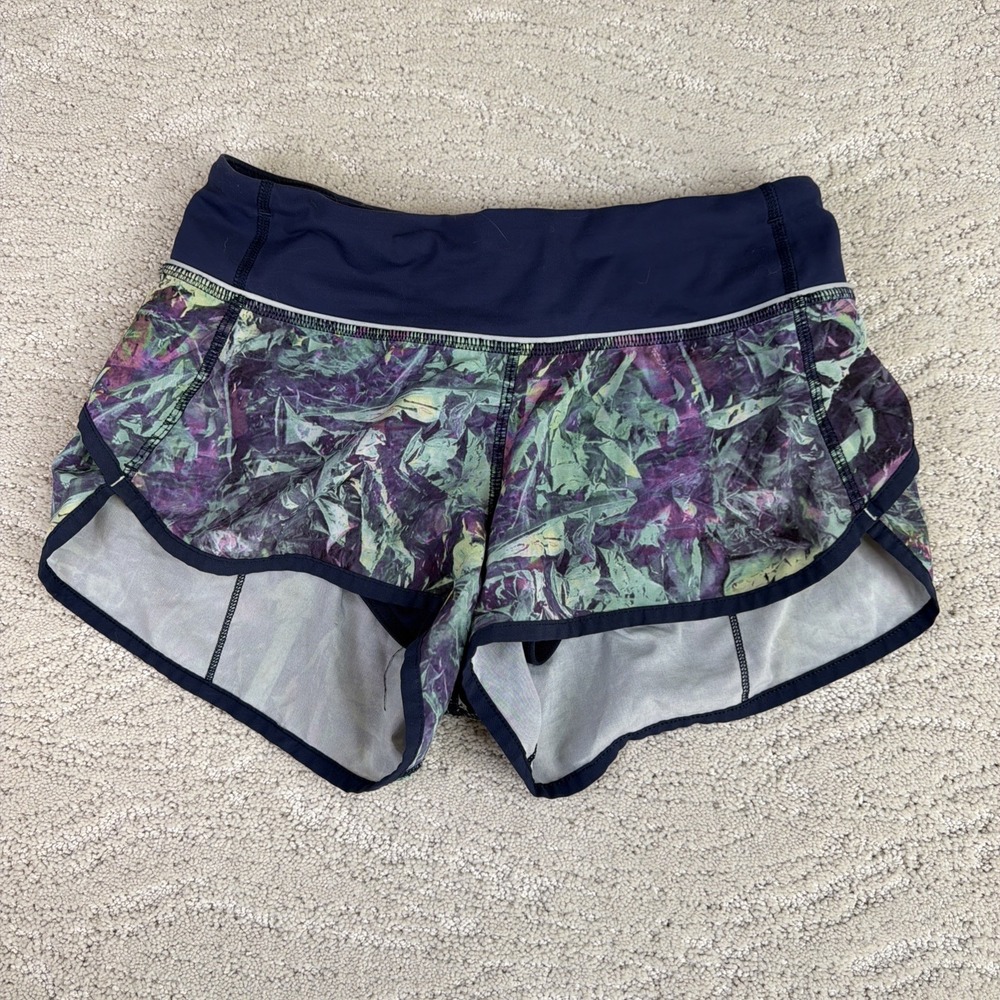 Women's Lululemon Size 2 Run Speed Short‎ Liner Athletic Gym 2.5" Inseam